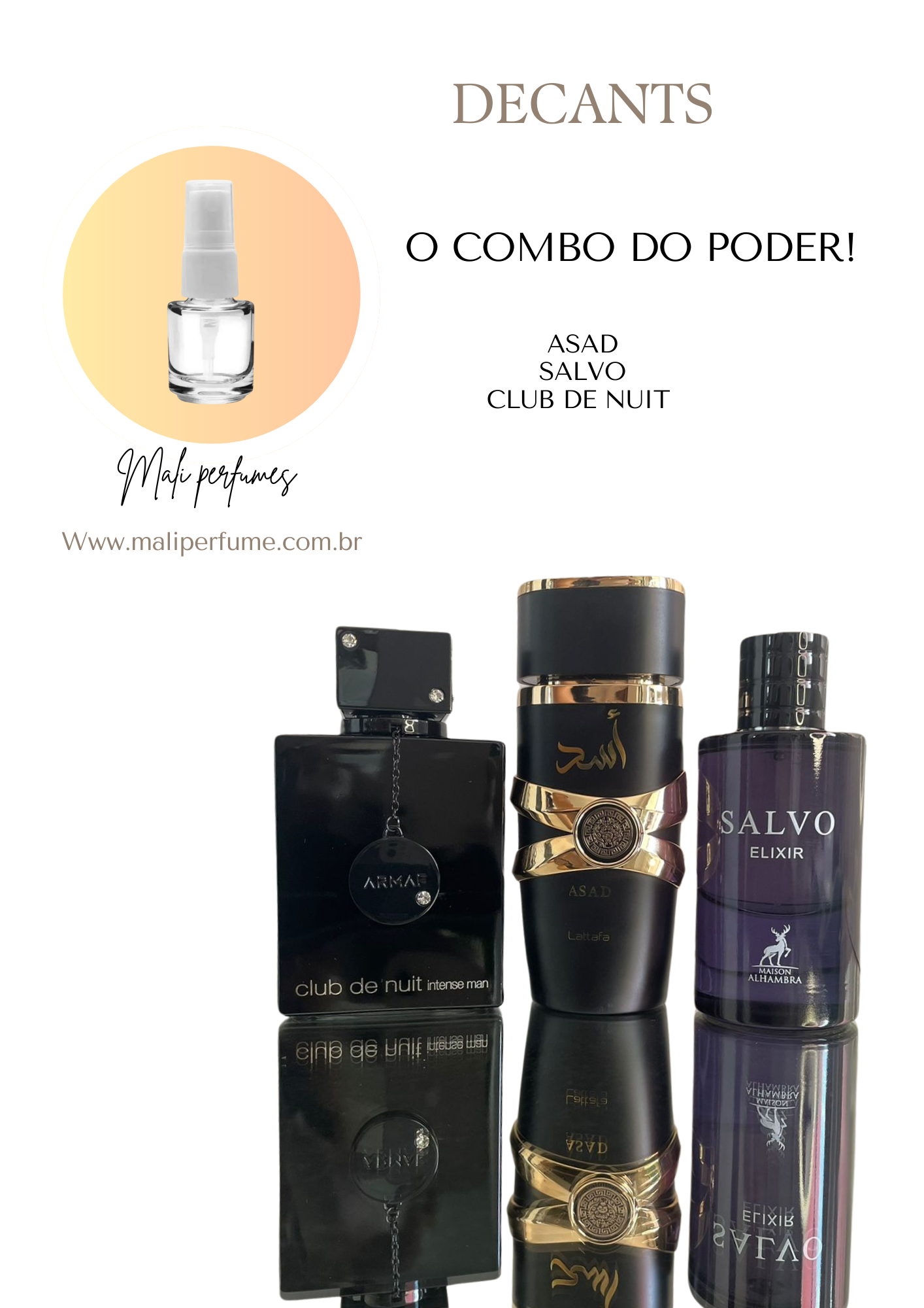 COMBO DO PODER MASCULINO - decants de 5ml- 10ml