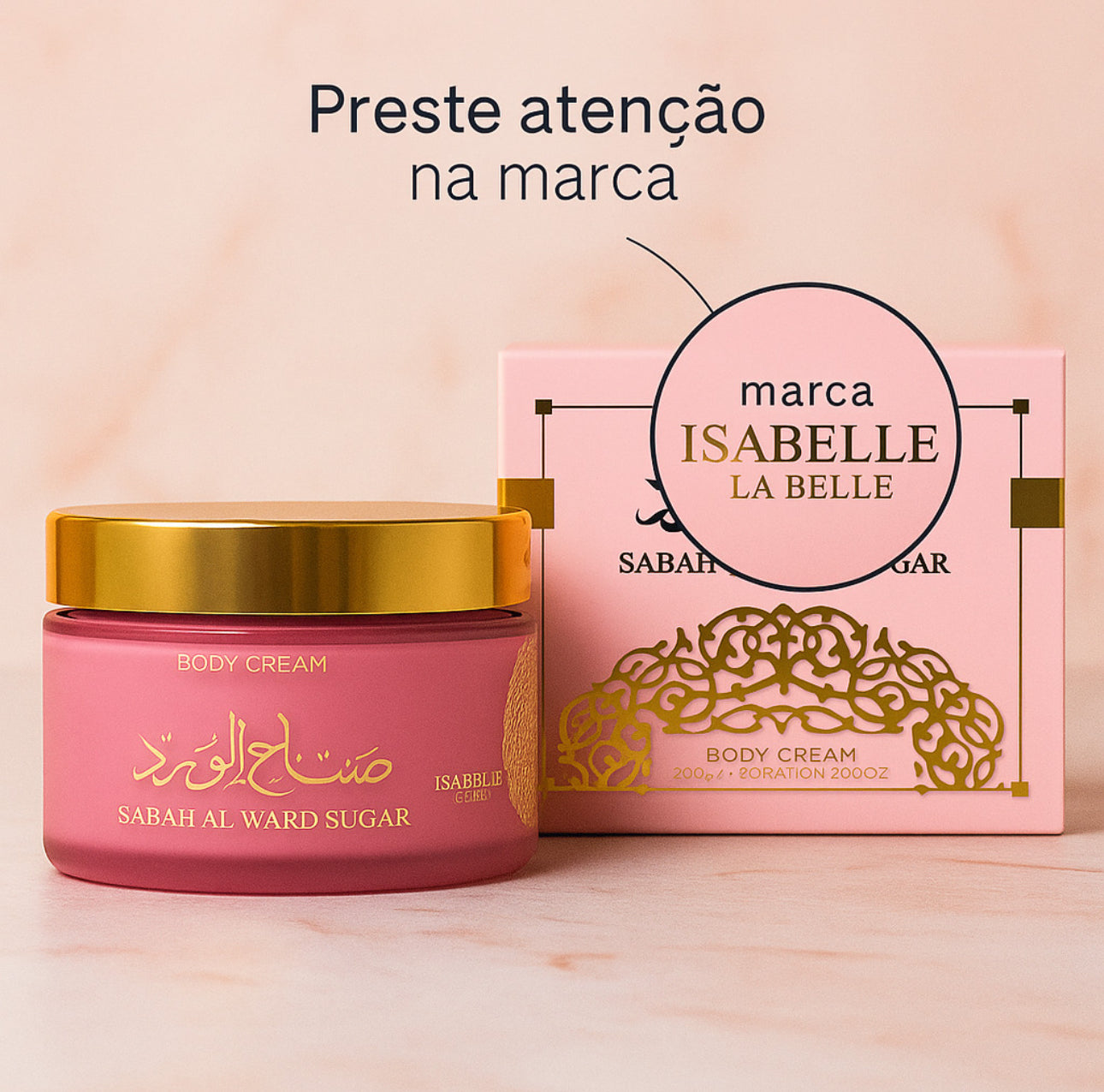Pasta Concentrada Sabah Al Ward Sugar 200ml - Isabelle La Belle - Hidratante Floral