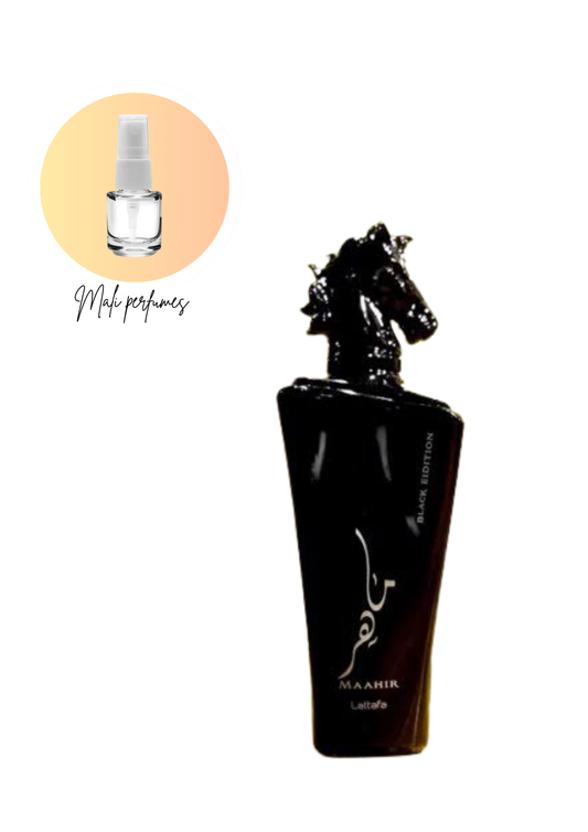 Perfume Arabe Lattafa Maahir Black - DECANT